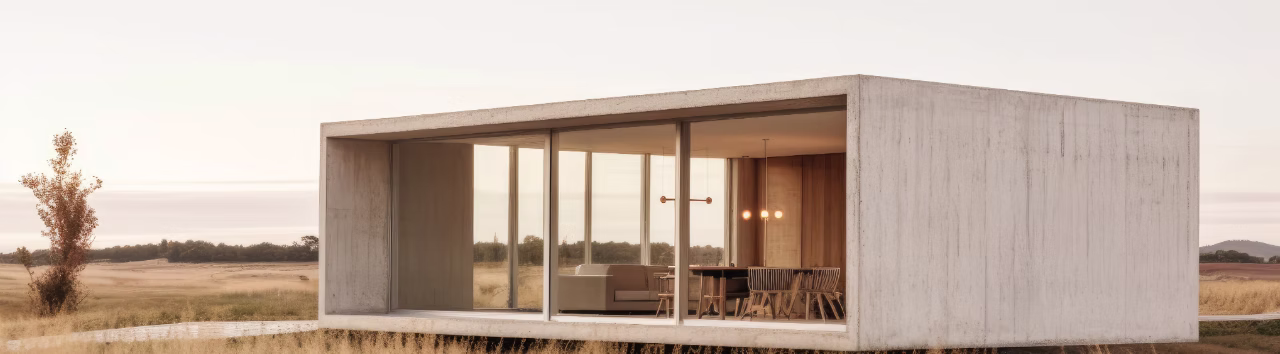 Completed ThermaCast concrete home