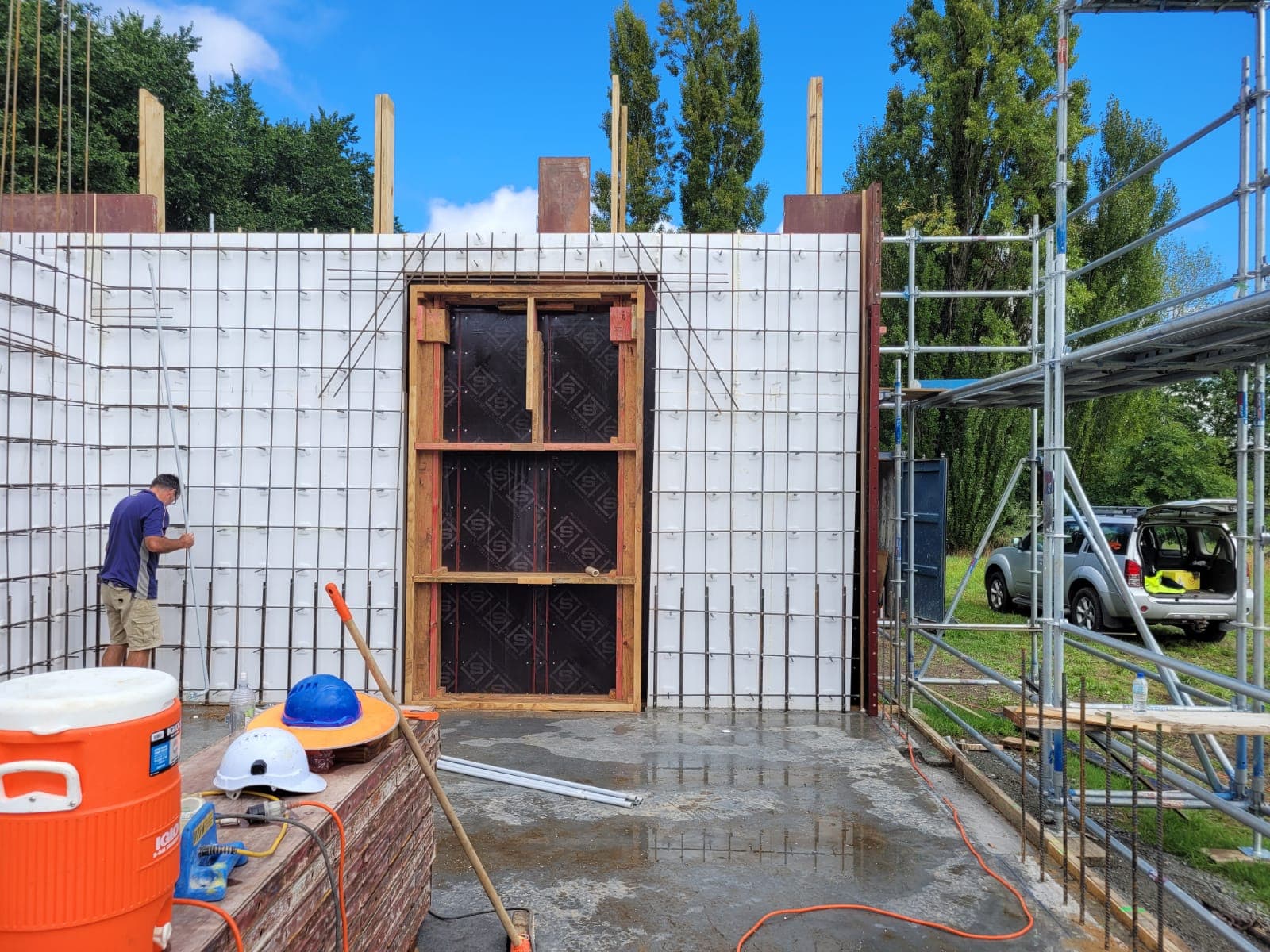ThermaCast residential build in progress — Hamilton